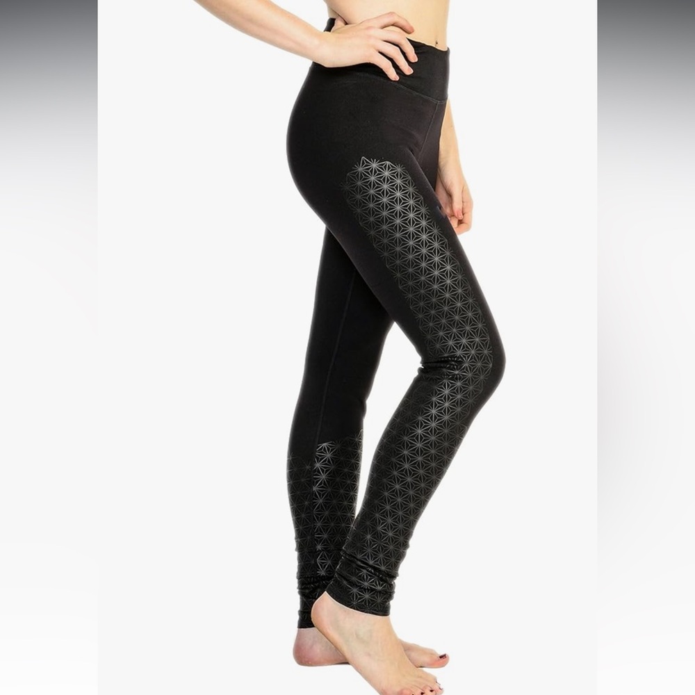 Core By Shaw Annie High Waist Performance Black Quality Leggings Sz L